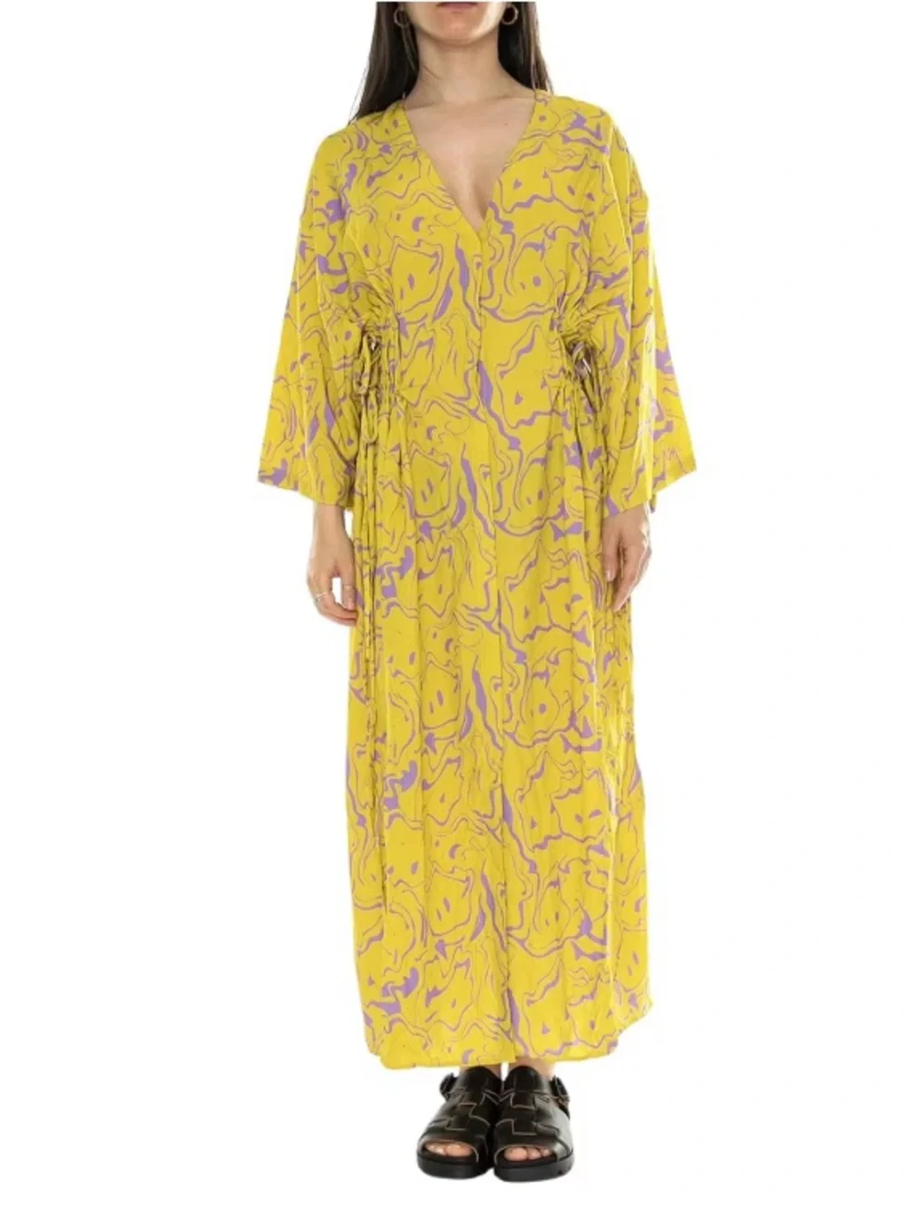 OAS Mashed Sorrento Viscose Relaxed Fit Midi Maxi Dress XS/S Resortwear Vacation